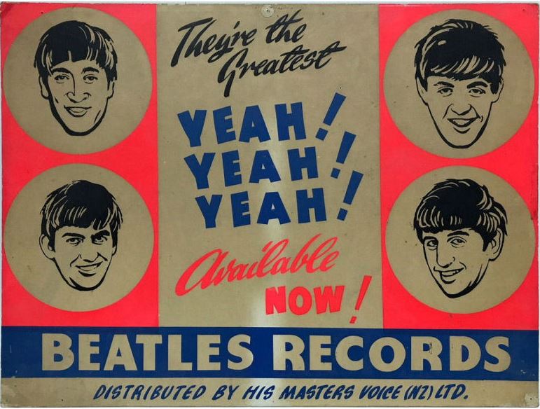 1964 Poster HMV New Zealand