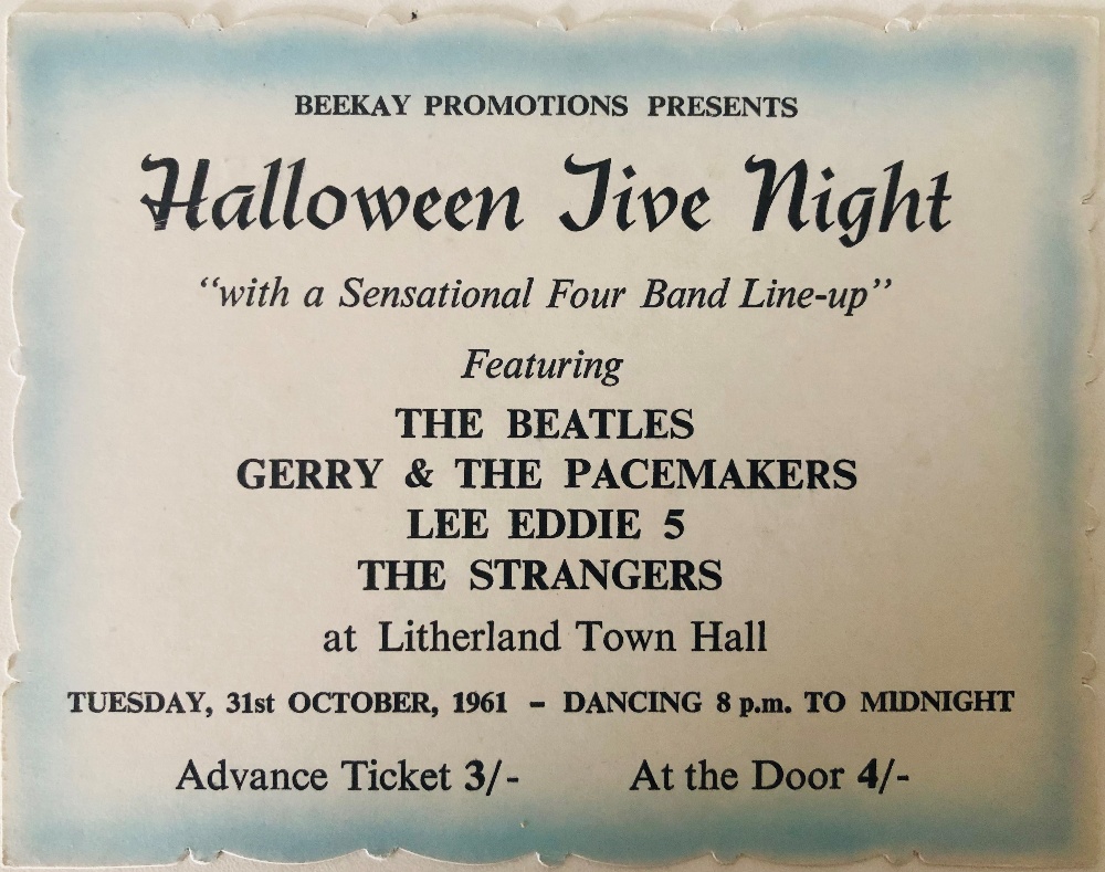 Town Hall Litherland Liverpool 31st October 1961