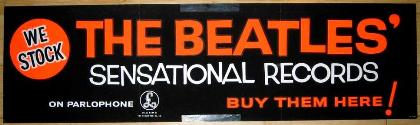 1963 Parlophone Shop Banner