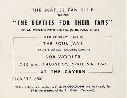 Liverpool Cavern Club 5th April 1962