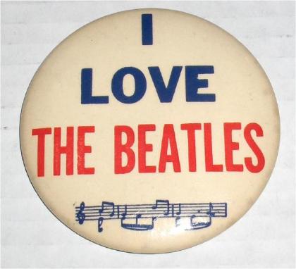 Badge USA I Love The Beatles