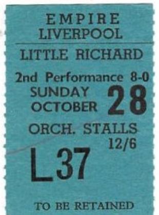 Liverpool Empire 28th October 1962