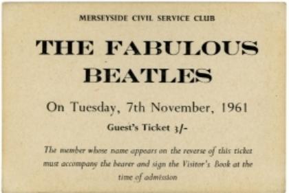 Merseyside Civil service Club 7th November 1961