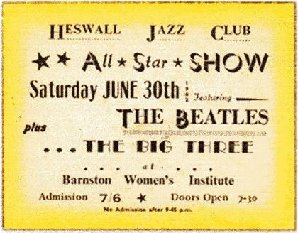 Heswall Jazz Club 30th June 1962